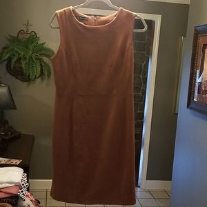 INC brown suede dress